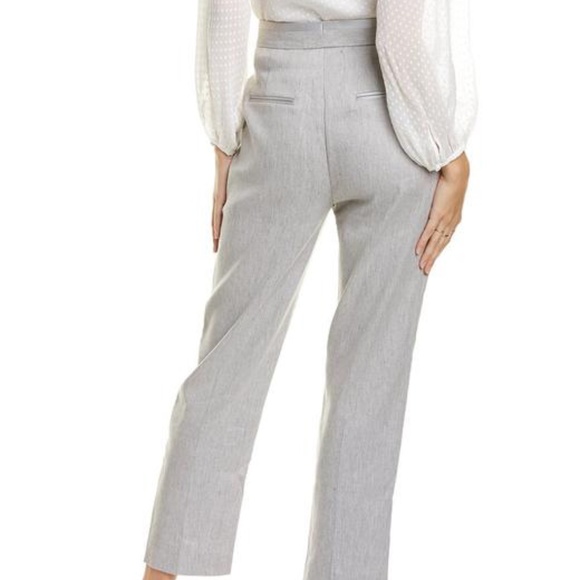 NWT Rebecca Taylor Twill Linen Pant - Picture 2 of 2